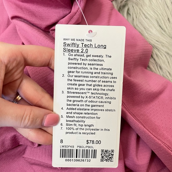SOLD EVENT Lululemon swiftly tech long sleeve - Picture 4 of 4